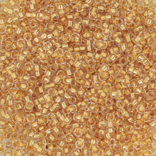 Miyuki 15/0 seed beads 195 - 24kt Gold Lined Crystal x8g