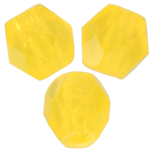 4mm Fire polished beads - Lemon Mat x50