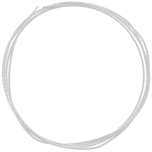 1.2mm 925 Sterling Silver Semi-hard wire - annealed - round diamond effect x1m