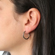 20mm 304L Stainless Steel round leverback earrings to decorate x2