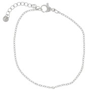 1.55mm Stainless steel 304 Cable mesh bracelet x16.5cm|raw }}