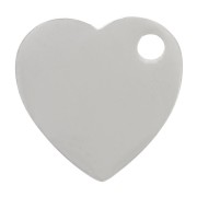 10mm 304 stainless steel heart charm x1|raw }}