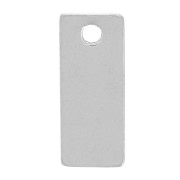 12x5mm 304 stainless steel Rectangle charm x1|raw }}