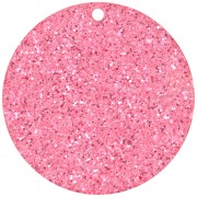 36mm Round Plexiglas Pendant - Pink Glitter x1|raw }}