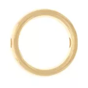 12mm Hollow irregular circle spacer - Fine Gold Plated x1