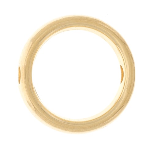 12mm Hollow irregular circle spacer - Fine Gold Plated x1
