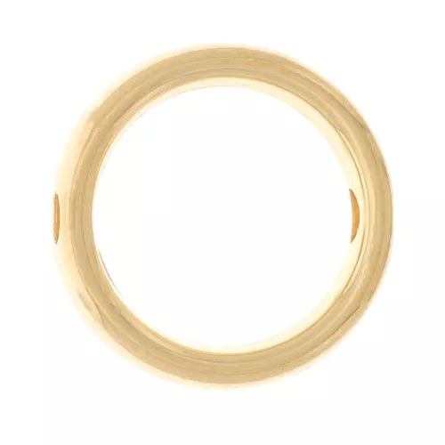 12mm Hollow irregular circle spacer - Fine Gold Plated x1