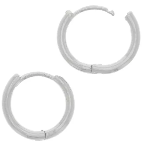16mm round leverback earrings to decorate - Antique silver plated x2