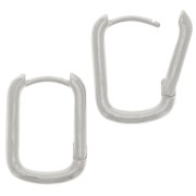 16x12mm oval leverback earrings to decorate - Antique silver plated x2|raw }}