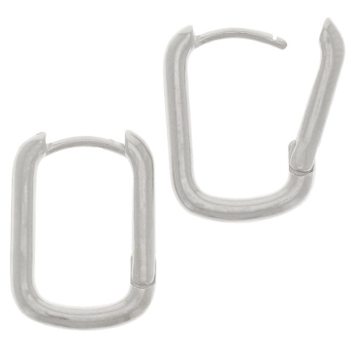 16x12mm oval leverback earrings to decorate - Antique silver plated x2