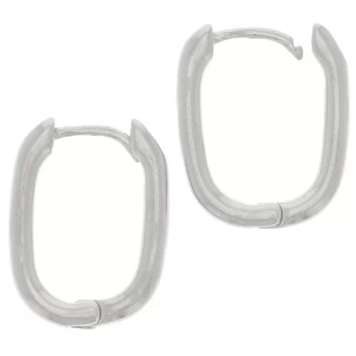 18x14mm oval leverback earrings to decorate - Antique silver plated x2