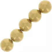 8mm Round beads - Rough brass x50