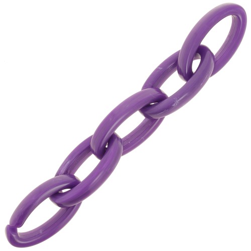 35x19mm Oval acrylic link - Dark purple marble x1