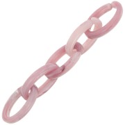35x19mm Oval acrylic link - Marbled Raspberry x1|raw }}