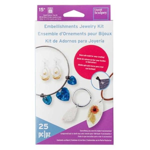 Kit to make 4 accessories - Jewelry Ornament Set - Sculpey x1
