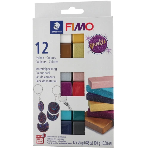 Fimo Effect 12 colors assortment - Etincelle x1