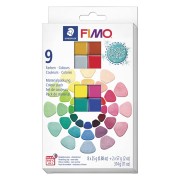 Assortment of 9 Fimo Soft and Effect clay colors - Mixing Pearls x1|raw }}