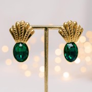 18x13mm Aurora A4120 oval cabochon - Crystal Peach Delite x1