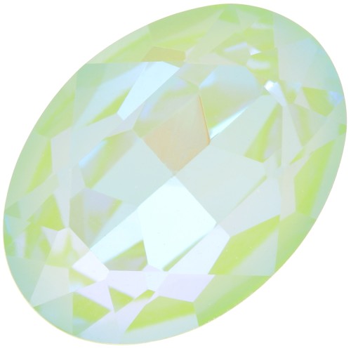 18x13mm Aurora A4120 oval cabochon - Crystal Mint Green Delite x1