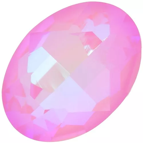 18x13mm Aurora A4120 oval cabochon - Crystal Lotus Pink Delite x1