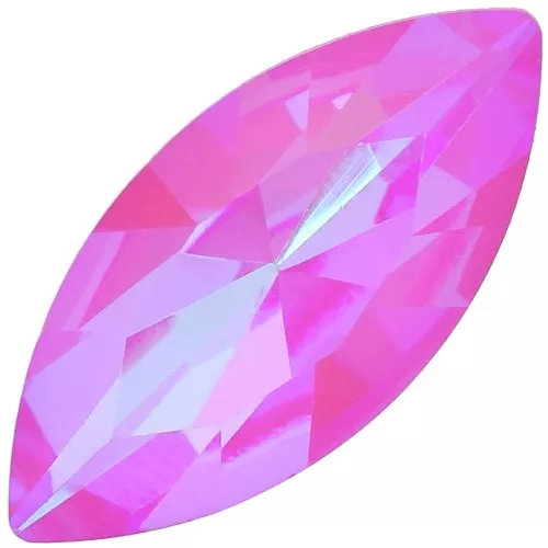 15x7mm Aurora navette Cabochon A4200 - Crystal Lotus Pink Delite x1