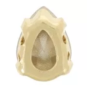 8x6mm Drop Crystal setting Aurora A4320 - Gold Tone - Ruby x1