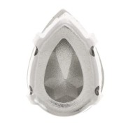 8x6mm Drop Crystal setting Aurora A4320 - Rhodium - Ruby x1