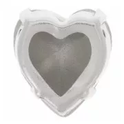 11x10mm Aurora Crystal setting A4831 Antique Heart - Rhodium - Crystal AB x1