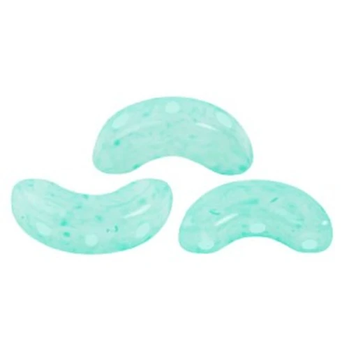5x10mm Arcos® by Puca® - Milky Green Turquoise x10g