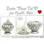 5x10mm Arcos® by Puca® - Milky Green Turquoise x10g