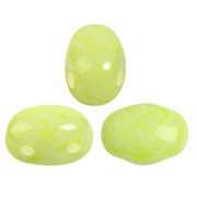 7x5mm Glass beads Samos® by Puca® - Milky Citrine x10g