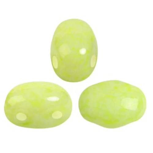7x5mm Glass beads Samos® by Puca® - Milky Citrine x10g
