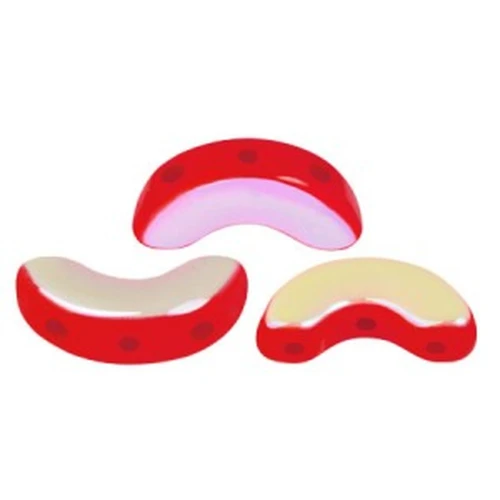 5x10mm Arcos® by Puca® - Opaque Red Coral AB x10g