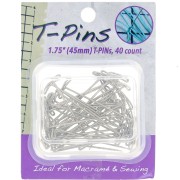 Box of 45mm T-pins for micro-macramé x40|raw }}