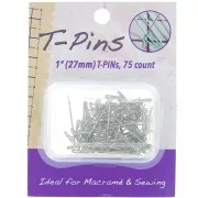 27mm T-pin box for micro-macramé x75