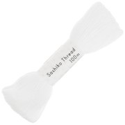 Embroidery thread for Japanese Sashiko technique - Olympus - White x100m|raw }}