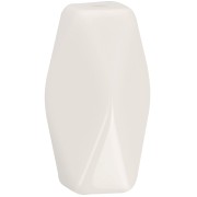 25x15mm Opaque resin hexagonal tube bead - Ivory x1|raw }}