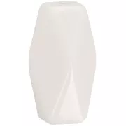 25x15mm Opaque resin hexagonal tube bead - Ivory x1