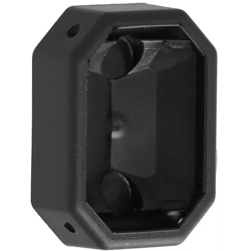 18x13mm Plastic octagon setting for cabochon 4627 - Black x1