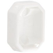 18x13mm Plastic octagon setting for cabochon 4627 - White x1