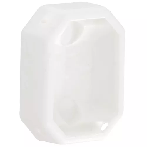18x13mm Plastic octagon setting for cabochon 4627 - White x1