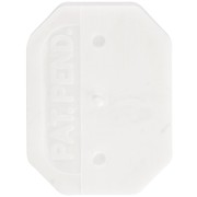 18x13mm Plastic octagon setting for cabochon 4627 - White x1