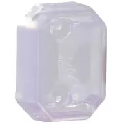 18x13mm Plastic octagon setting for cabochon 4627 - Violet Opal x1