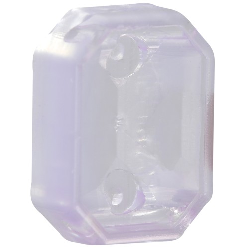 18x13mm Plastic octagon setting for cabochon 4627 - Violet Opal x1