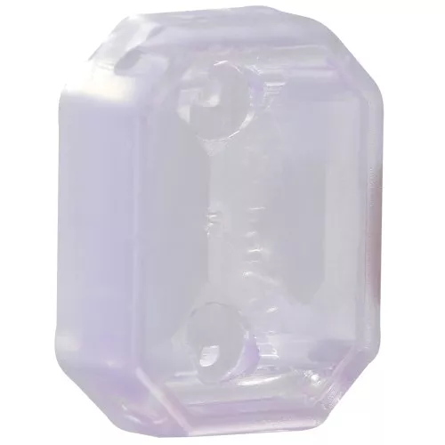 18x13mm Plastic octagon setting for cabochon 4627 - Violet Opal x1