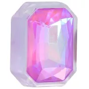 18x13mm Plastic octagon setting for cabochon 4627 - Violet Opal x1