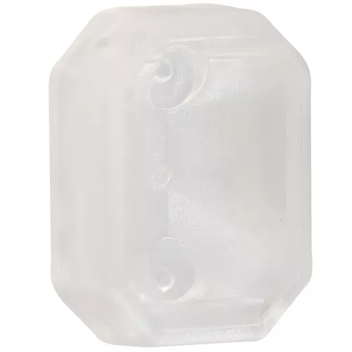 18x13mm Plastic octagon setting for cabochon 4627 - White Opal x1