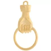 33x17mm Hand pendant - Fine gold plated x1