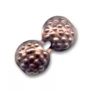 Knot covers 7mm Old Copper tone x4