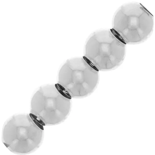 4mm 925 Sterling Silver Round beads x100